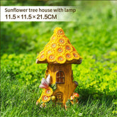 Enchanted Glow: Solar Mushroom Treehouse Lights for Balcony Bliss